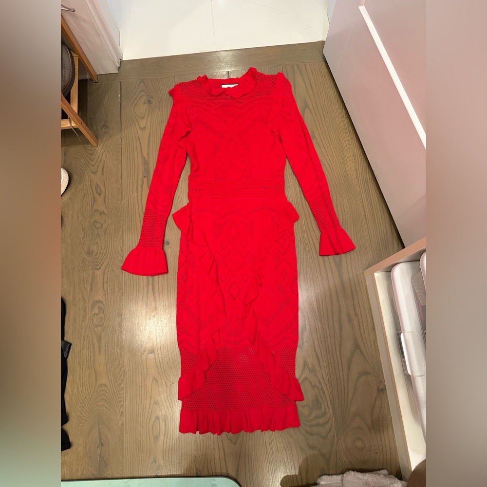 Alexie Elegant Red Women's Dress